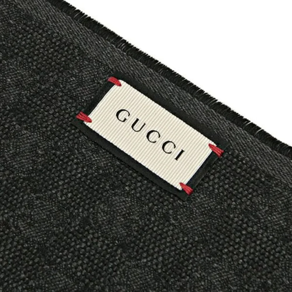 Gucci Scarf Stole Dark Gray - Picture 4 of 5